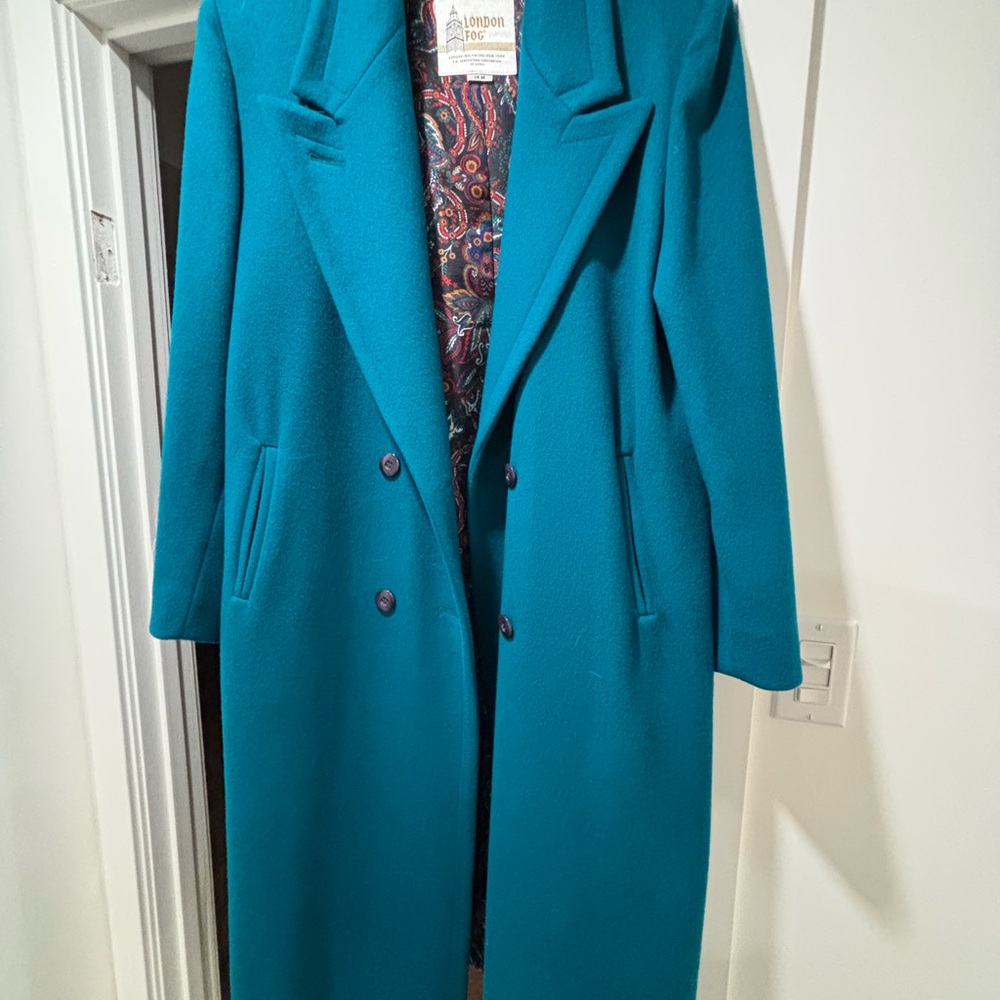 London Fog Turquoise Women's Trench Coat